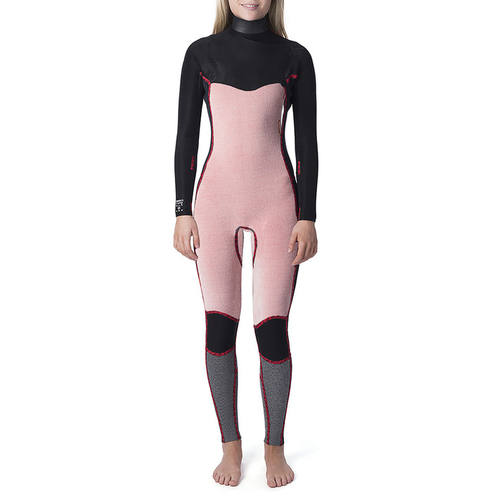 2022 Rip Curl Frauen Dawn Patrol Warmth 3/2mm Rckenreiverschluss Neoprenanzug WSM9NS - Slate Rose